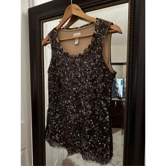 Chico's Tops - Chico’s‎ Sequins Formal Top Size Small
